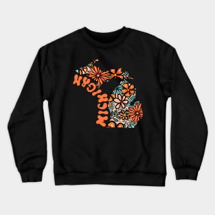 Michigan State Design | Artist Designed Illustration Featuring Michigan Crewneck Sweatshirt